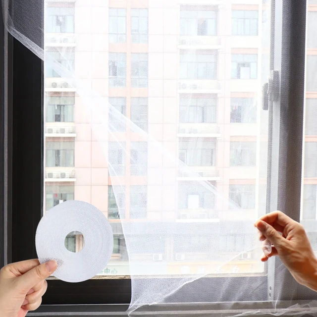 DIY Size Screen Window Screen Set Self-Adhesive Design Free Installation Invisible Insect Screen Window Home Essential 2