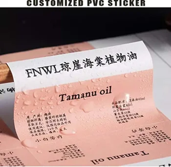 Etichetta Adesiva Personalizzata in Vinile per Aziende, Impermeabile, con Logo Stampato, per Identificazione del Marchio