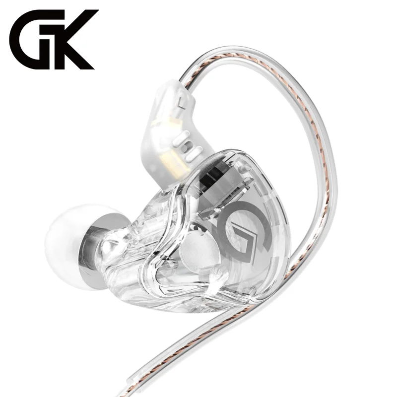 

GK G1 Wired Headset In Ear Monitor Music DJ Bass Cellphones Game Earbuds Earphone With Microphone HiFi Sound System Headphone