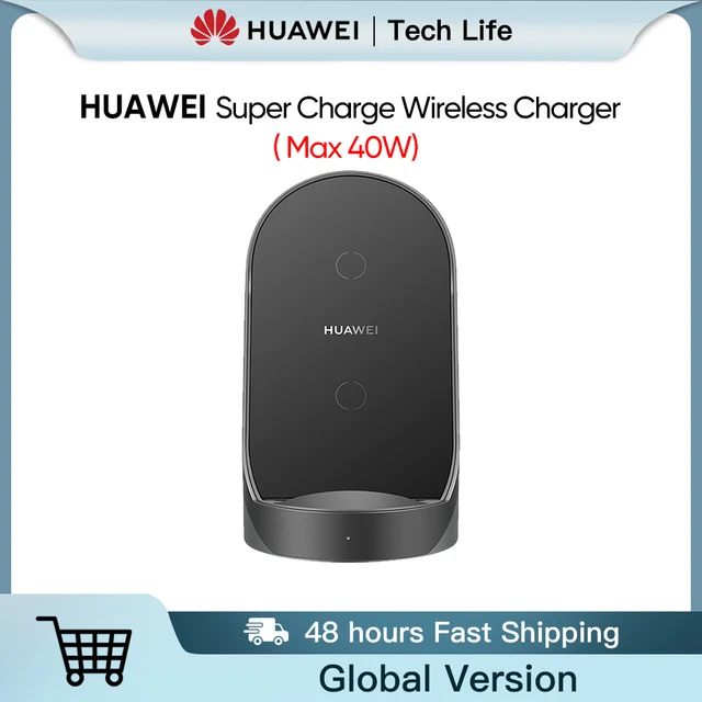 HUAWEI Super Charge Wireless Charger/Stand (Max 40 W) Dual-coil Charging Vertical Cooling Design Double Heat Dissipation 1
