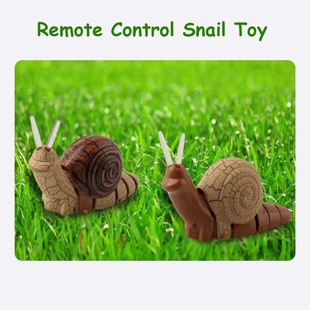 Remote Control Mock Fake Snail RC Toy Prank Insects Joke Scary Trick Bugs