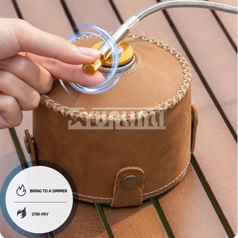 7-hole Fierce Fire Stove, Portable Windproof Gas Stove, Camping Car Outdoor Cooking Utensils