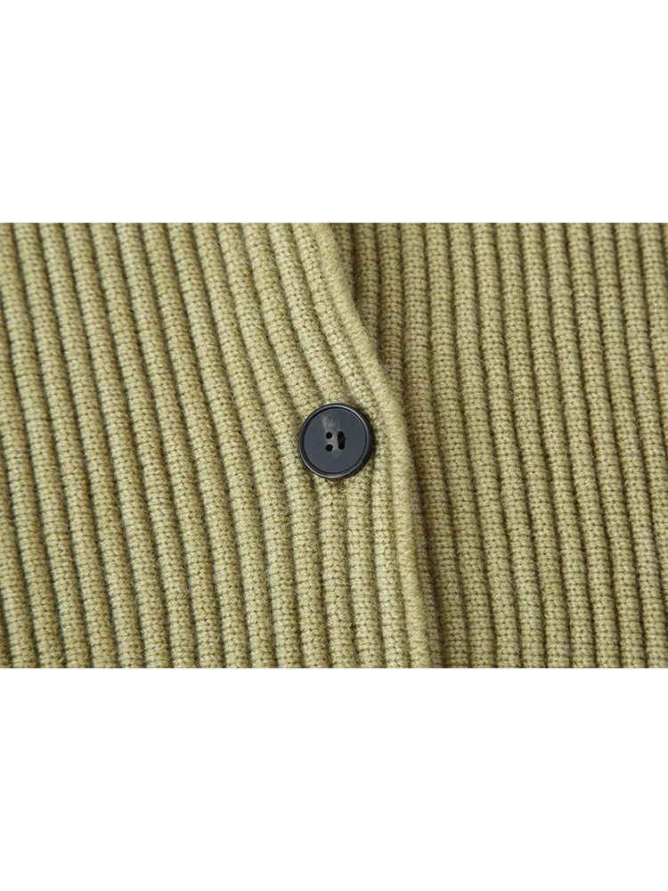 2025 New Casual Knitted Coat For Women Turtleneck Single Breasted Solid Color Cardigan Female Winter Fashion Sweater Coats