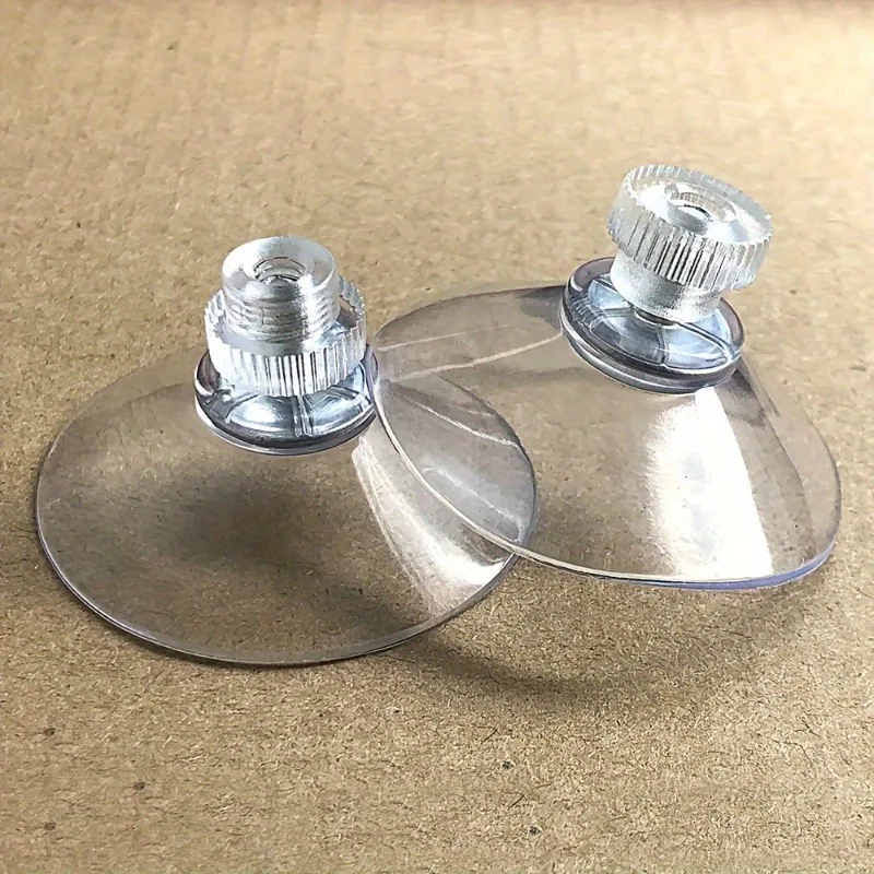 2pcs/6pcs Unbeatable Suction Cup Glass Pads - Hook-Free Design - Ideal for Smooth Surfaces Like Glass, Mirrors, and More