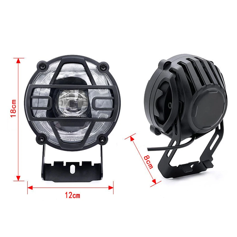 Electric Bike Motorcycle Front Light High Brightness E-Bike Horn Headlight Aluminium Alloy Adjustable Light Angle Riding Parts