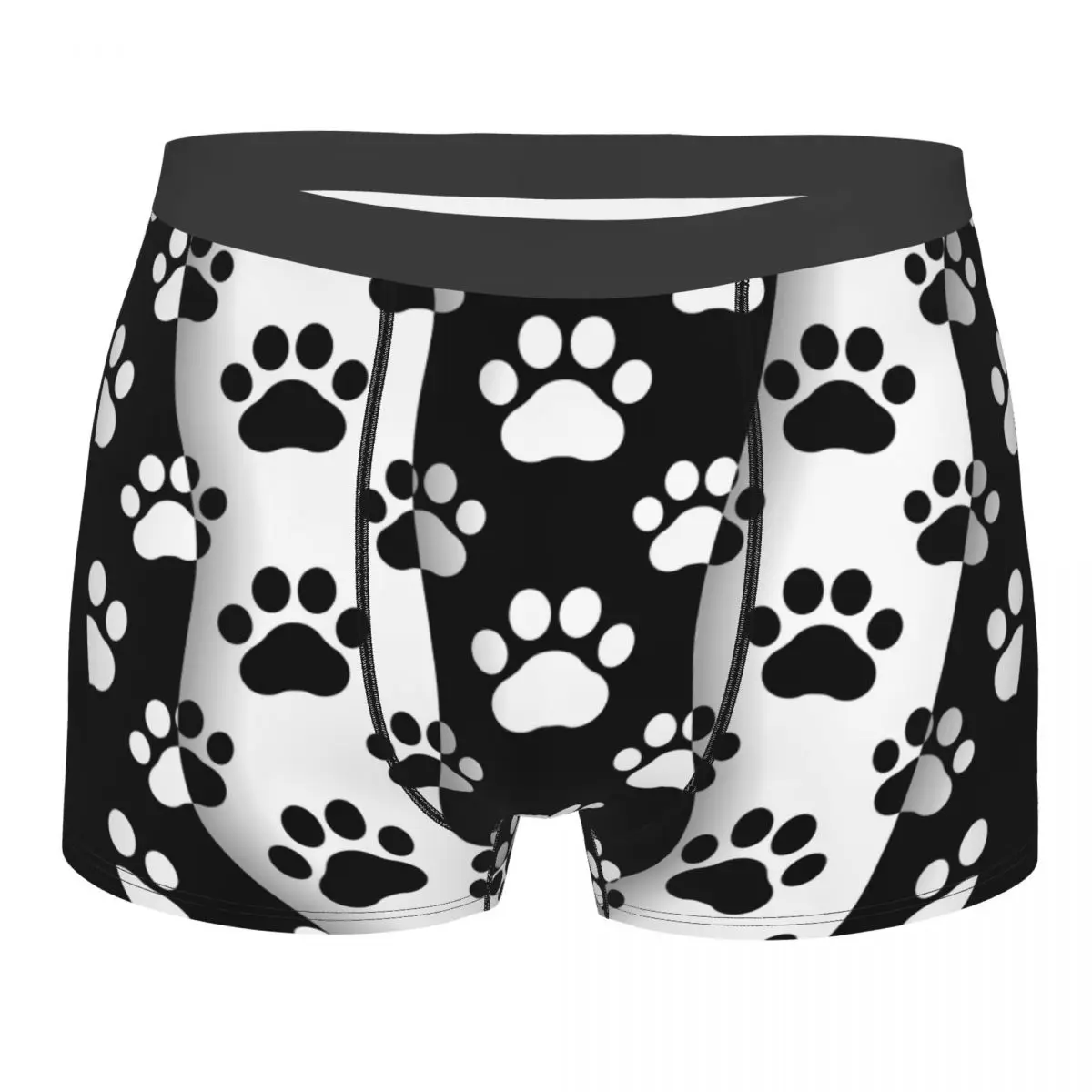 

Men Pet Prints Dog Cat Paw Boxer Shorts Panties Soft Underwear Cute Puppy Foot Male Sexy S-XXL Underpants