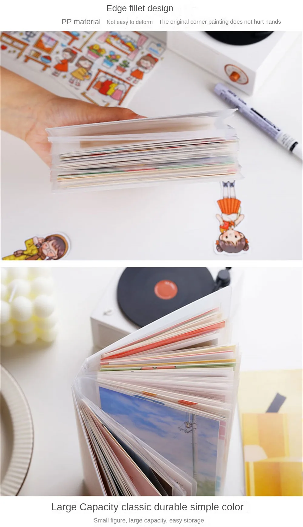 Notebook Photo Card Photocard Binder Album with 40 A6 Pages for Kpop Photocard Storage ...
