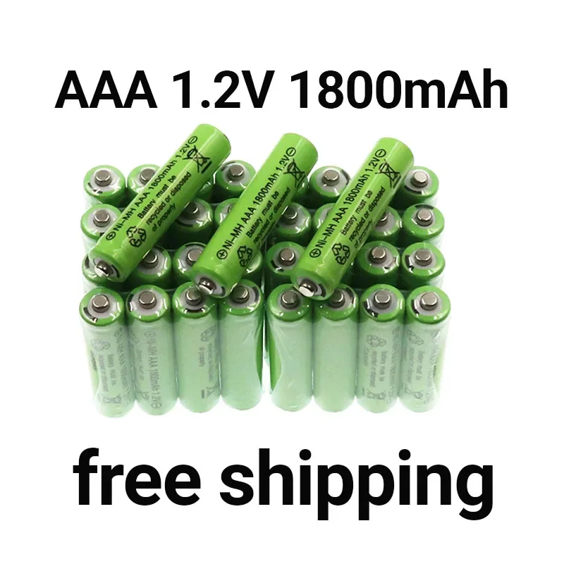 

Batterie Rechargeable Ni-Mh Nieuwe 100% 1.2V AAA 1800 Mah Rechargeable 2A Batterie + Shopping Gratuit