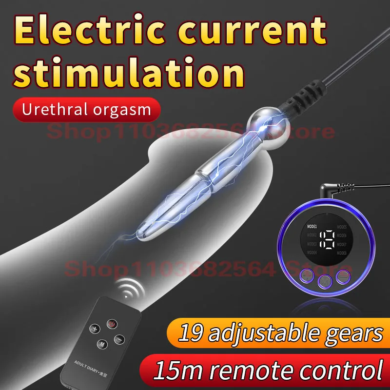 Urethral Dilator Silicone Urethral Dilator Electric Shock Penis Catheter Urethral Plug Electro Stimulator Urethra Plug Electrosex Dilator Urethal Electric Penis Stimulator