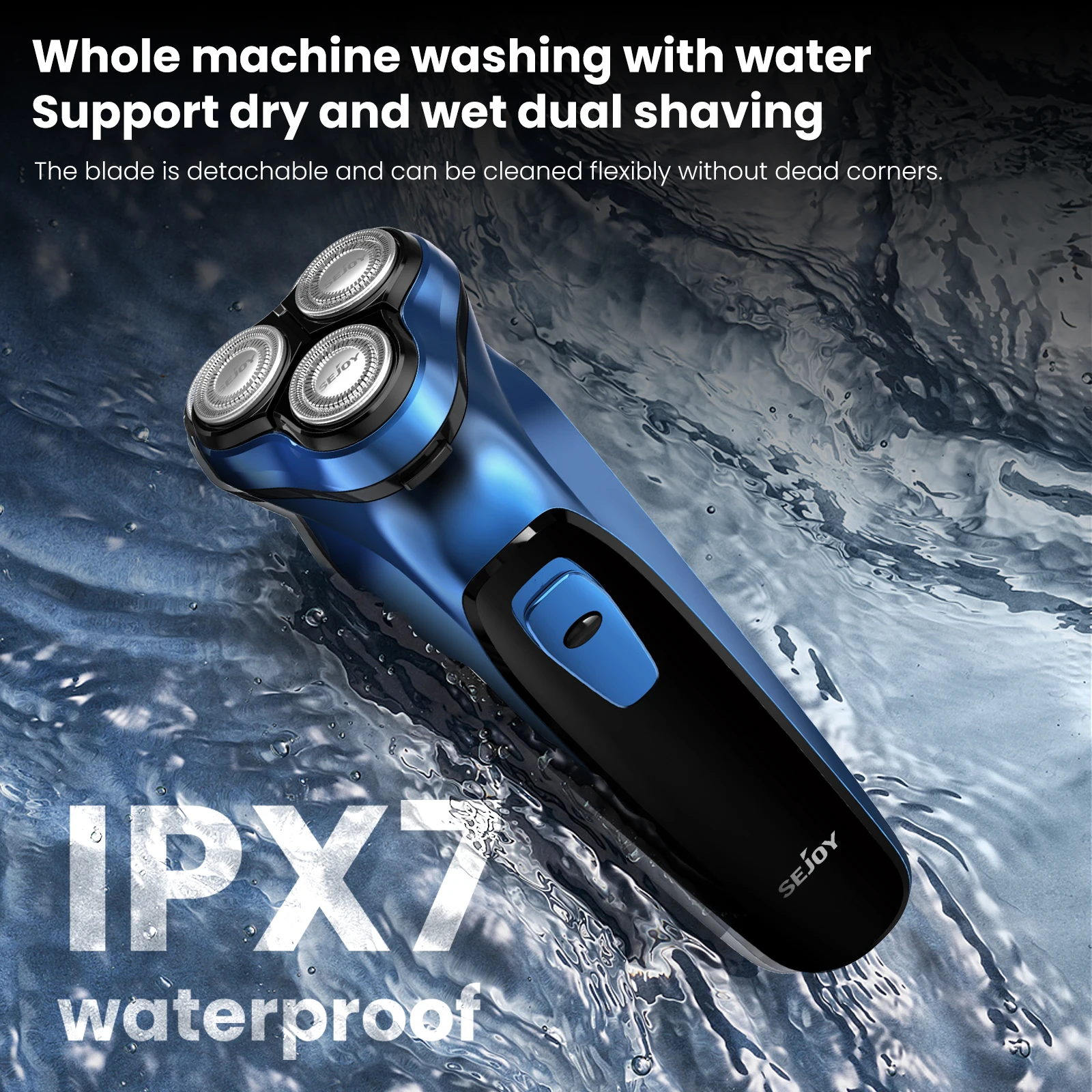 Rasoio Barba RINBO, Rasoio Elettrico Barba Con Rifinitore A Scomparsa - Foto 6