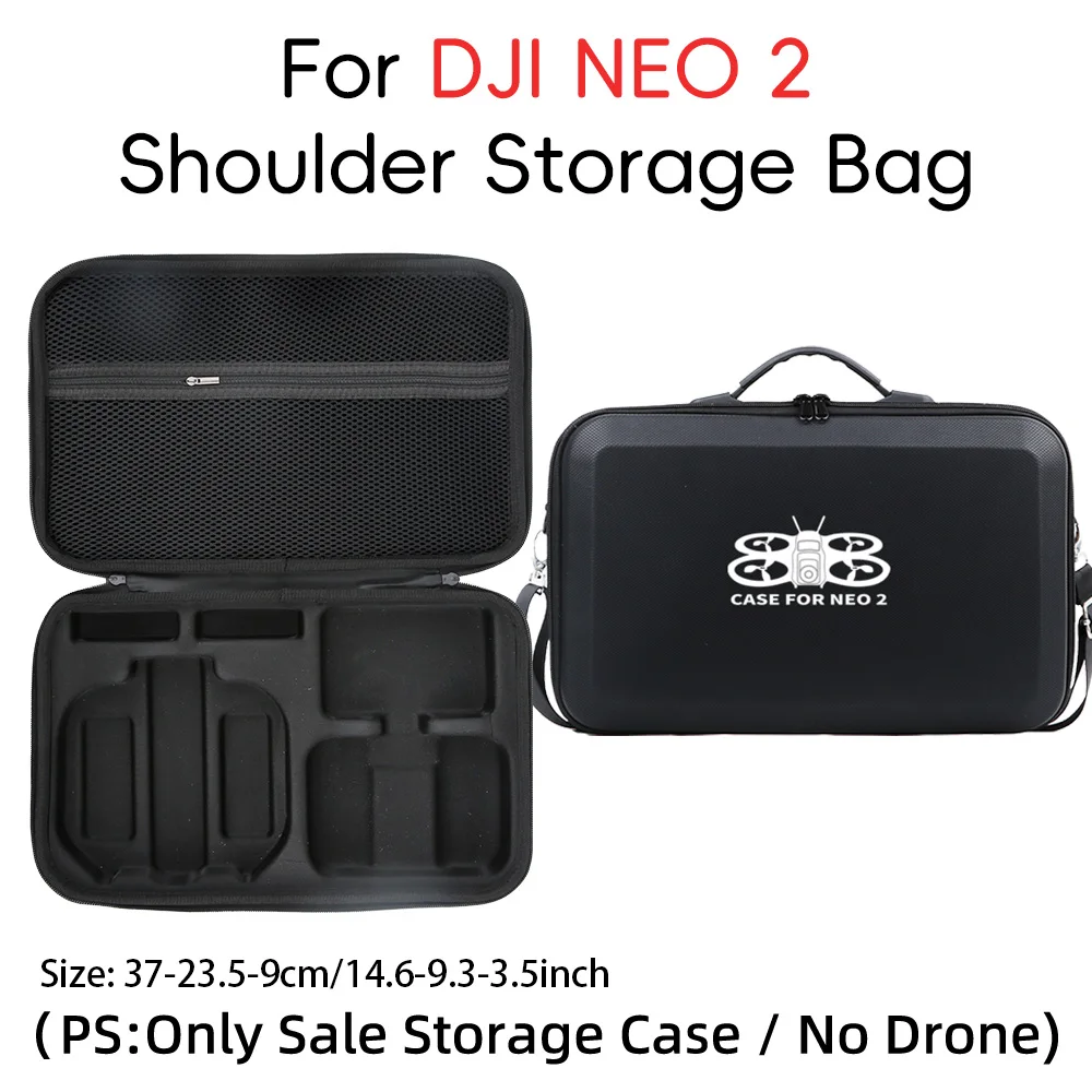 DJI Neo 2 Fly More 콤보용 휴대용 보관 케이스, 충격 방지 하드 캐리 백, 드론 본체 및 부품 보호 케이스