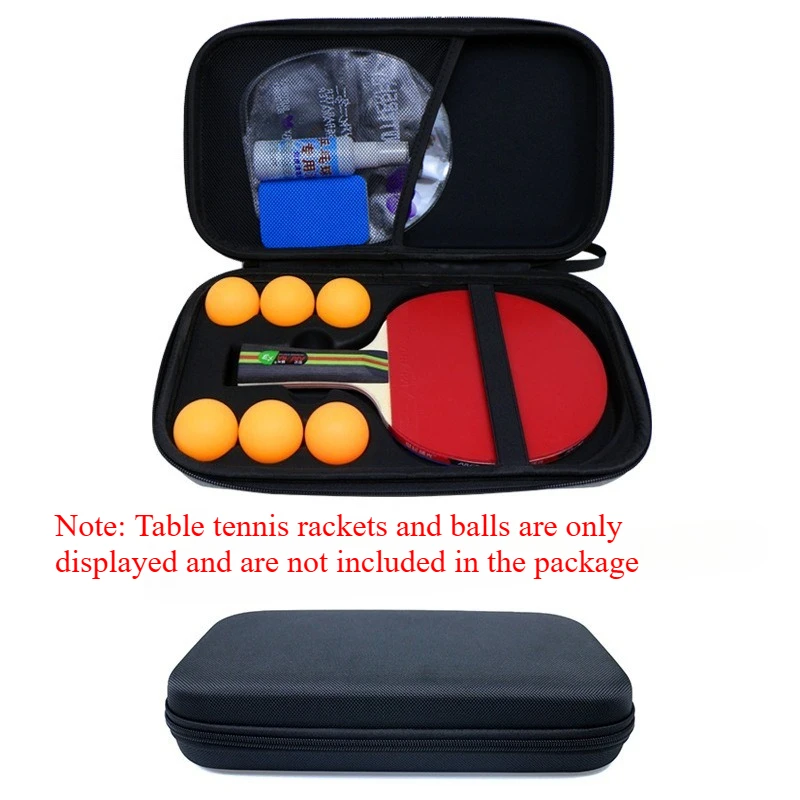 Durable Shockproof Ping Pong Paddle Case - Portable Anti-drop Table Tennis Racket Storage Bag