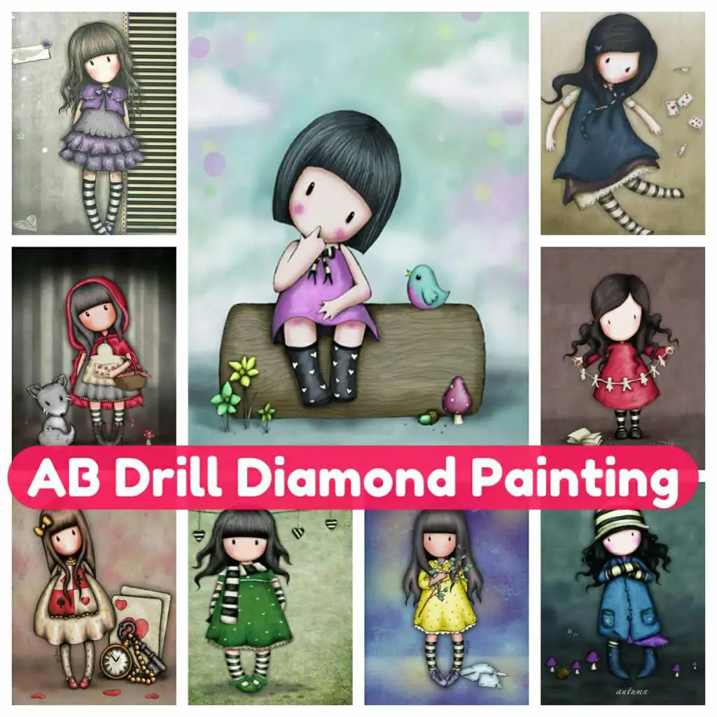 

DIY Mosaic Art 5D AB Diamond Painting Beautiful Fairy Handmade Full Drill Round Square Corss Stitch Kit Rhinestones Embroidery