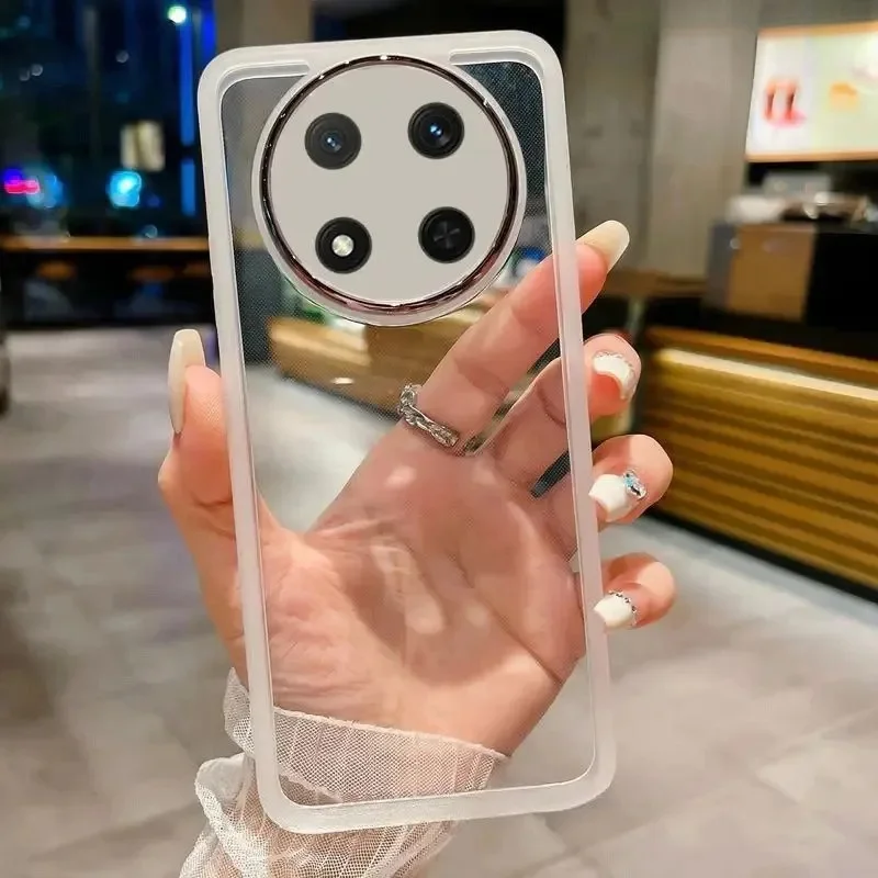 Transparent Silicone Phone Case with Camera Protector Lens and Back Cover