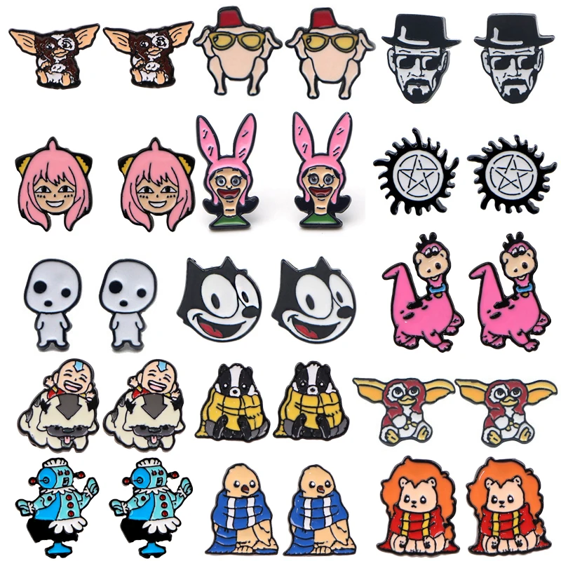 

LB812 Anime Dog Cute Art Enamel Earrings for Women Cartoon Anime Earrings for women Trend 2020 Jewelry New Hot Wholesale