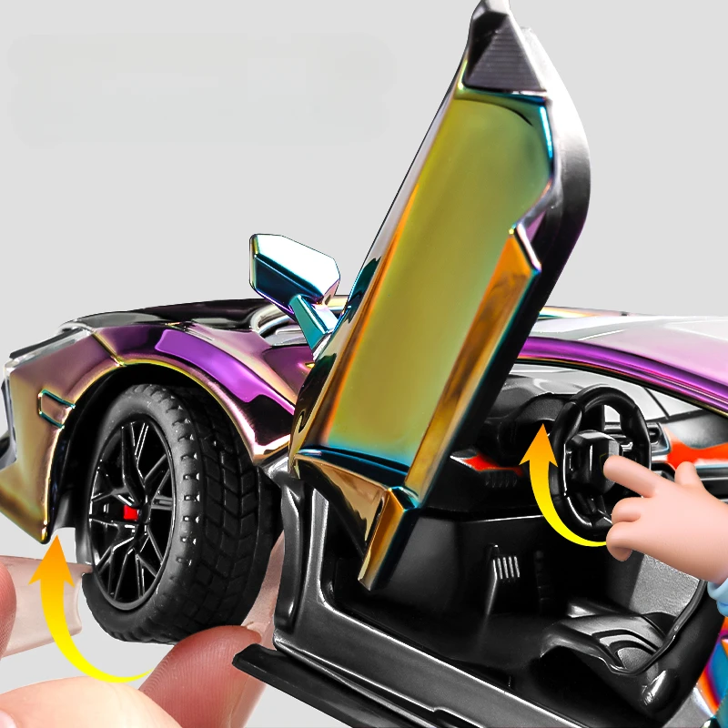 Maquette Lamborghini Revuelto 1:24 avec son et lumière - Cadeau enfant