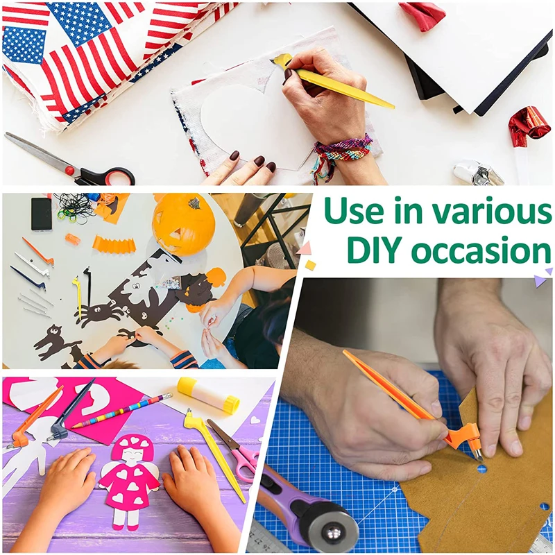 DIY Art Craft Cutting Tools 360-Degree Rotating Carbon Steel Blade Paper Cutter 3 Replacement Blade Cutting Paper Window Making