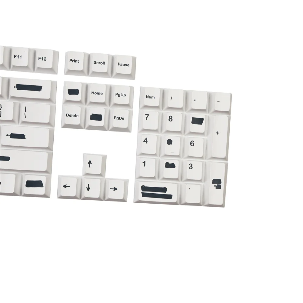 Gmk Doodle Keycap para Teclado Mecânico Branco Minimalista 142 Teclas Perfil Cereja Sublimação Dye Iso Enter 1.75u 2u 2.25 Shift - Imagem 2