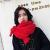 New Thick Warm Scarf for Women Pure Color Ladies Imitation Cashmere  Black Scarf Female Winter To Keeping Warm New Scarf 6