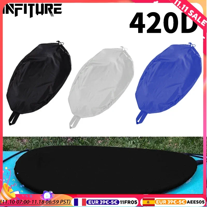 Universal Cockpit Cover 420D Fit paddle Kayak accessories for boats Breathable Adjustable Blocking Protector Ocean canoe S-XL