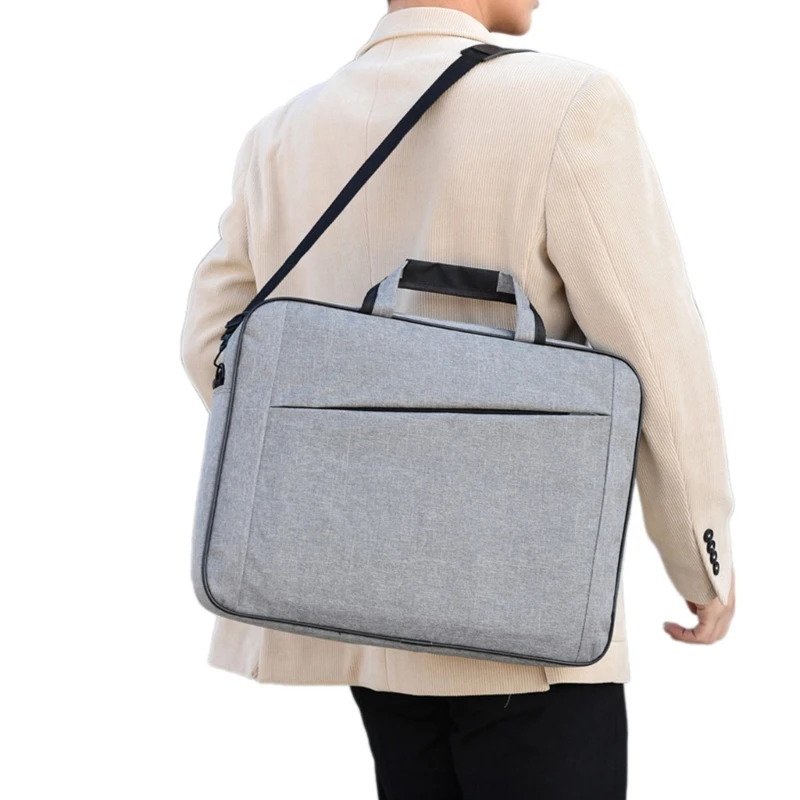 Versatile 15.6 Inch Laptop Shoulder Bag with Large Capacity for Work and Travel