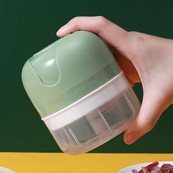 100ML Garlic Chopper Powerful Electric Garlic Ginger Crusher Multifunctional with Stainless Steel Blade Household Kitchen Gadget