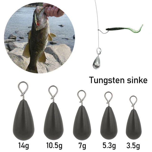 1pc 3.5/5.3/7/10.5/14g Fishing Sinkers Weights Hook Connector Line