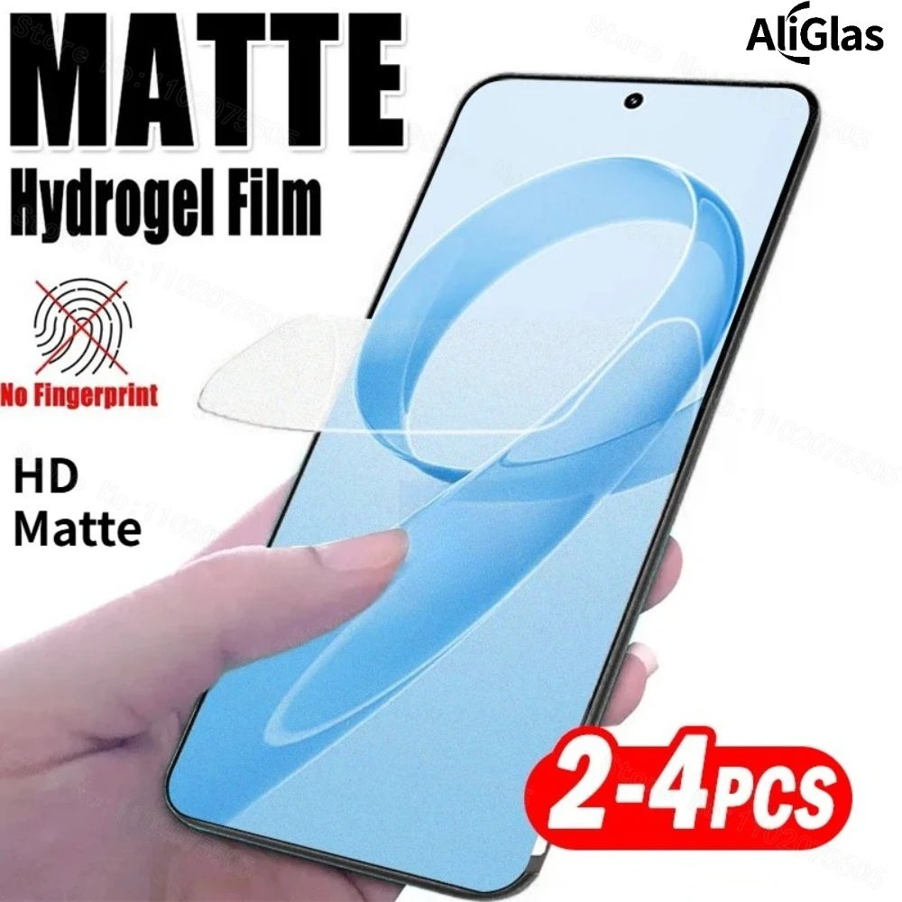 2-4 Pack Easy-Install HD/Matte Hydrogel Screen Protector Film - Frosted Finish