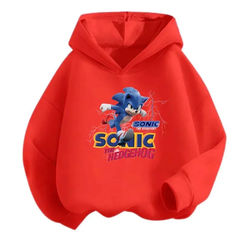 thumbnail image 1 of Sudadera con capucha Sonic Tops de 2 a 12 años, ropa de primavera 2024 para bebés, ropa de abrigo, sudadera para niños y niñas, ropa para madres y niños, 1 of 5
