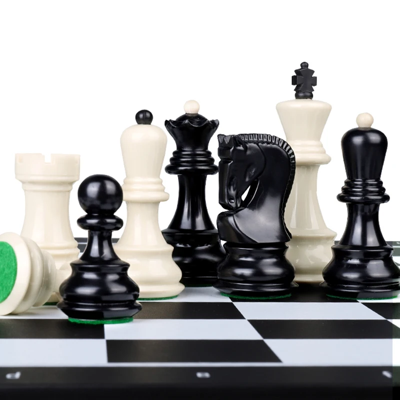 Exquisite Standard Heavy Plastic Tuba Chess Pieces Excluding Chessboard