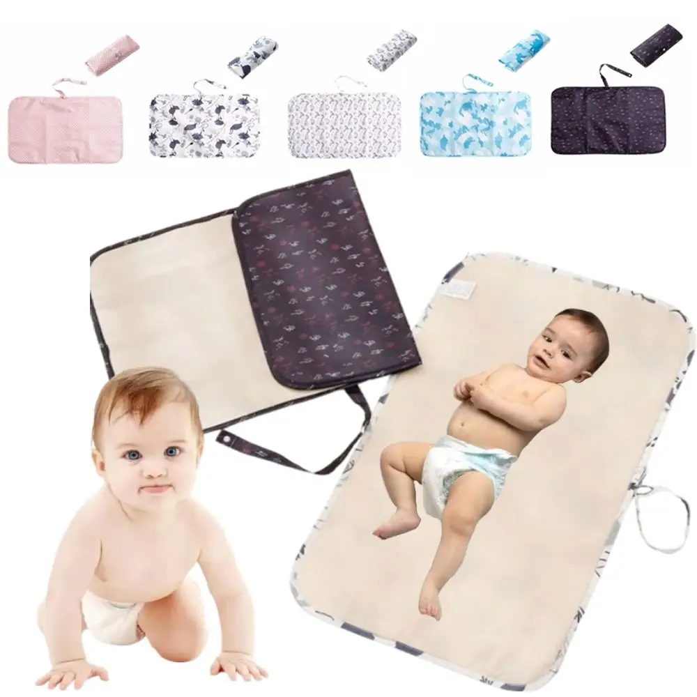 Simple Foldable Baby Changing Mat Portable Quick Change Newborn Diaper Changer Lightweight Durable Baby Diaper Sheet Toddler