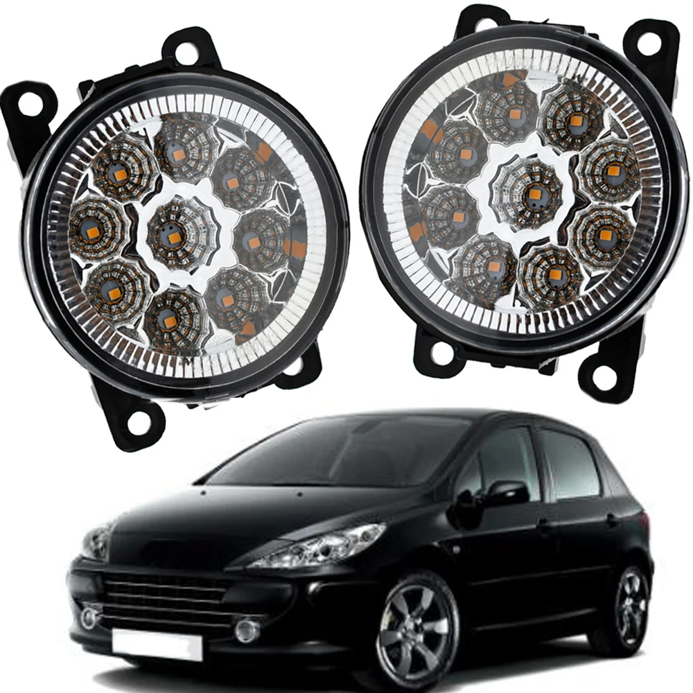 Fog Lamp Assembly Super Bright Fog Light For Peugeot 307 Cc Sw Break