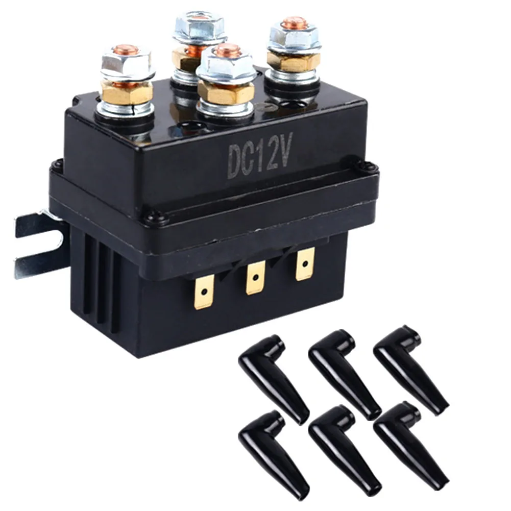 

12V 250A/500A Electric Winch Magnetic Contactor Relay 6pcs Sheet Kit For ATV/UTV 5000-7000 Lb DC 12V Winches Electrical Equipmet