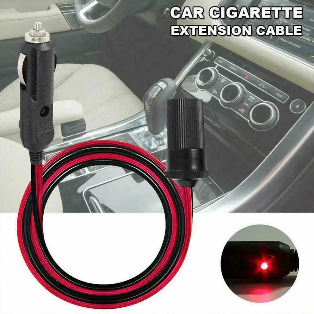 

5m 12v Car Extension Cable For Cigarette Lighter Car Cigarette Lighter Male And Female Socket Extension Cord Cable Adapter V3m8