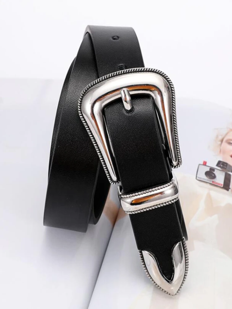 New Ladies Belts Fashion Simple Jeans Decorative Belts Retro