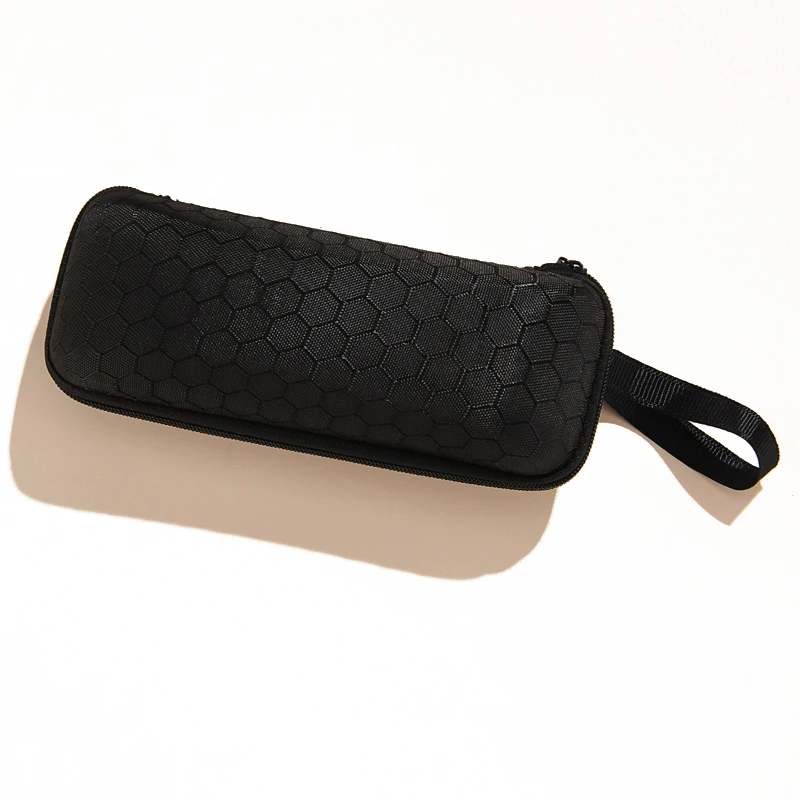 Compact Hard-Shell Eyewear Travel Case with Carabiner Clip