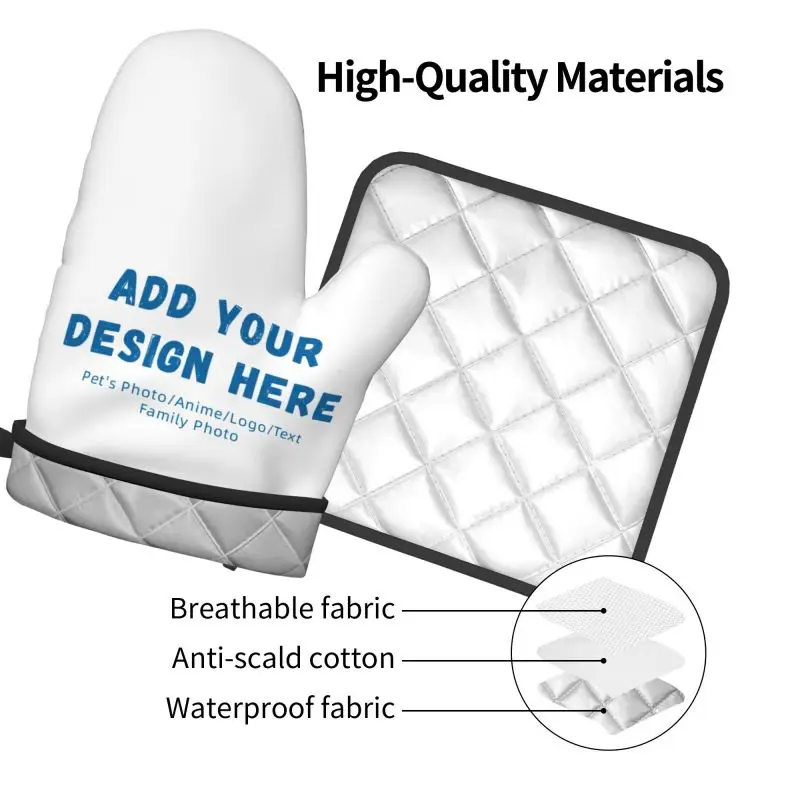 pet personalized pattern Baking Gloves Oven Mitts Microwave Glove Kitchen Pad Cooking Tools Insulation Glove