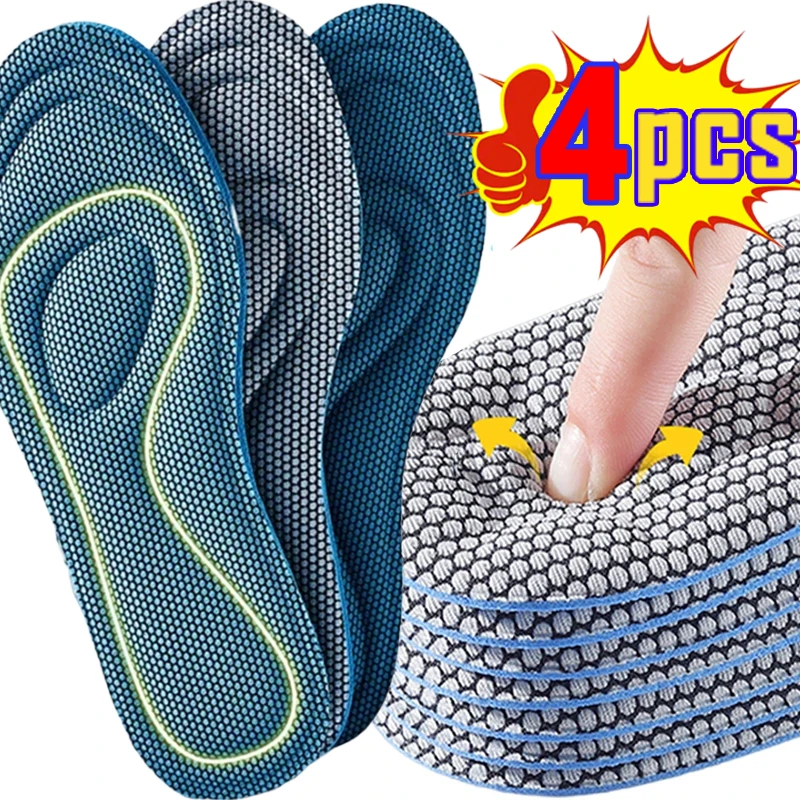 

Memory Foam Orthopedic Insoles for Sneakers Antibacterial Deodorization Sweat Absorption Insert Sport Shoes Running Pads Unisex