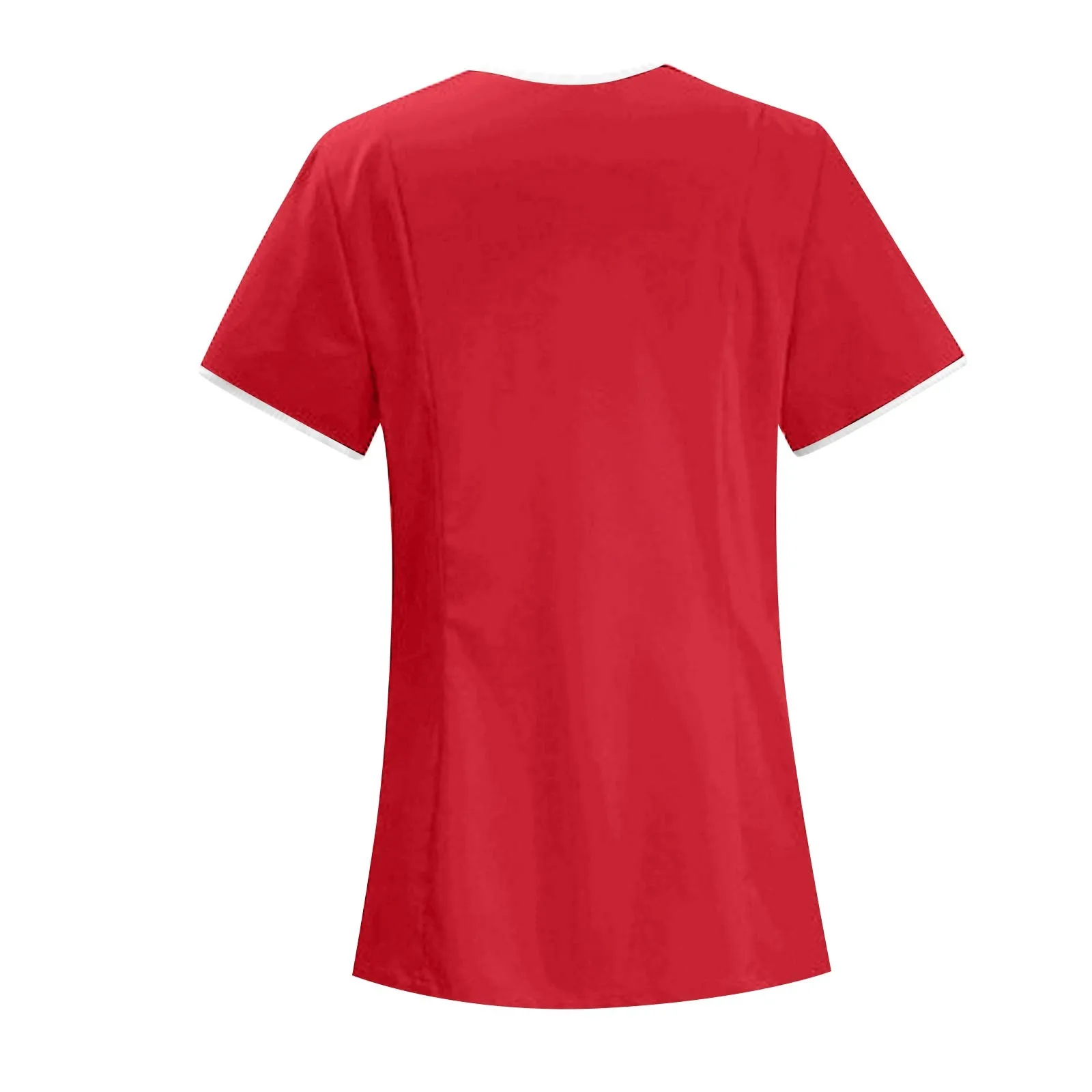 Ropa de trabajo clínica, uniforme de enfermera médica, Top de manga corta, ropa de médico, blusa médica de Color sólido,