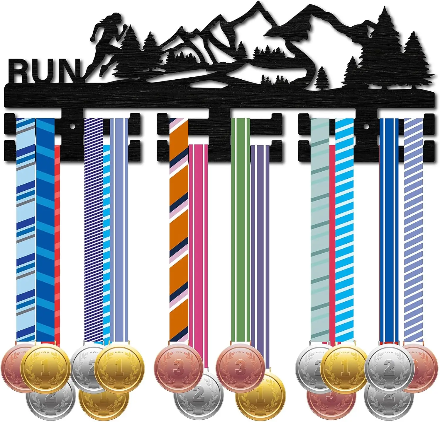 Organizador De Medalhas E Bibs - Moxweyeni | 35x30cm | Para Corredores