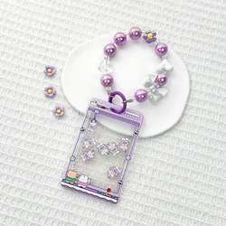Animated Credit Card Holder with Sliding Cover and Lanyard - Transparent Case (1)