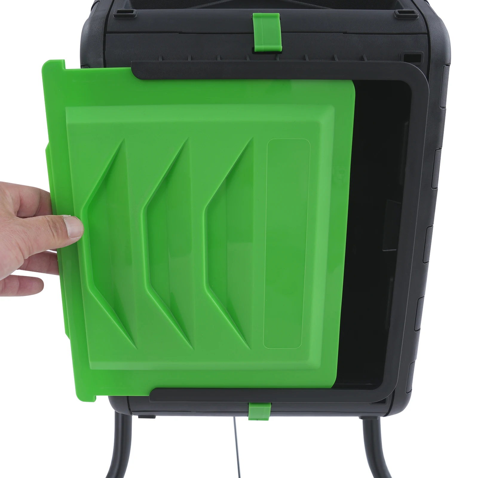 70L Chamber Compost Tumbler Outdoor Tumbling Composing Bins 360° ° Rotationsvolumen-Gartenkomposter mit einem Kammer – Detail 12