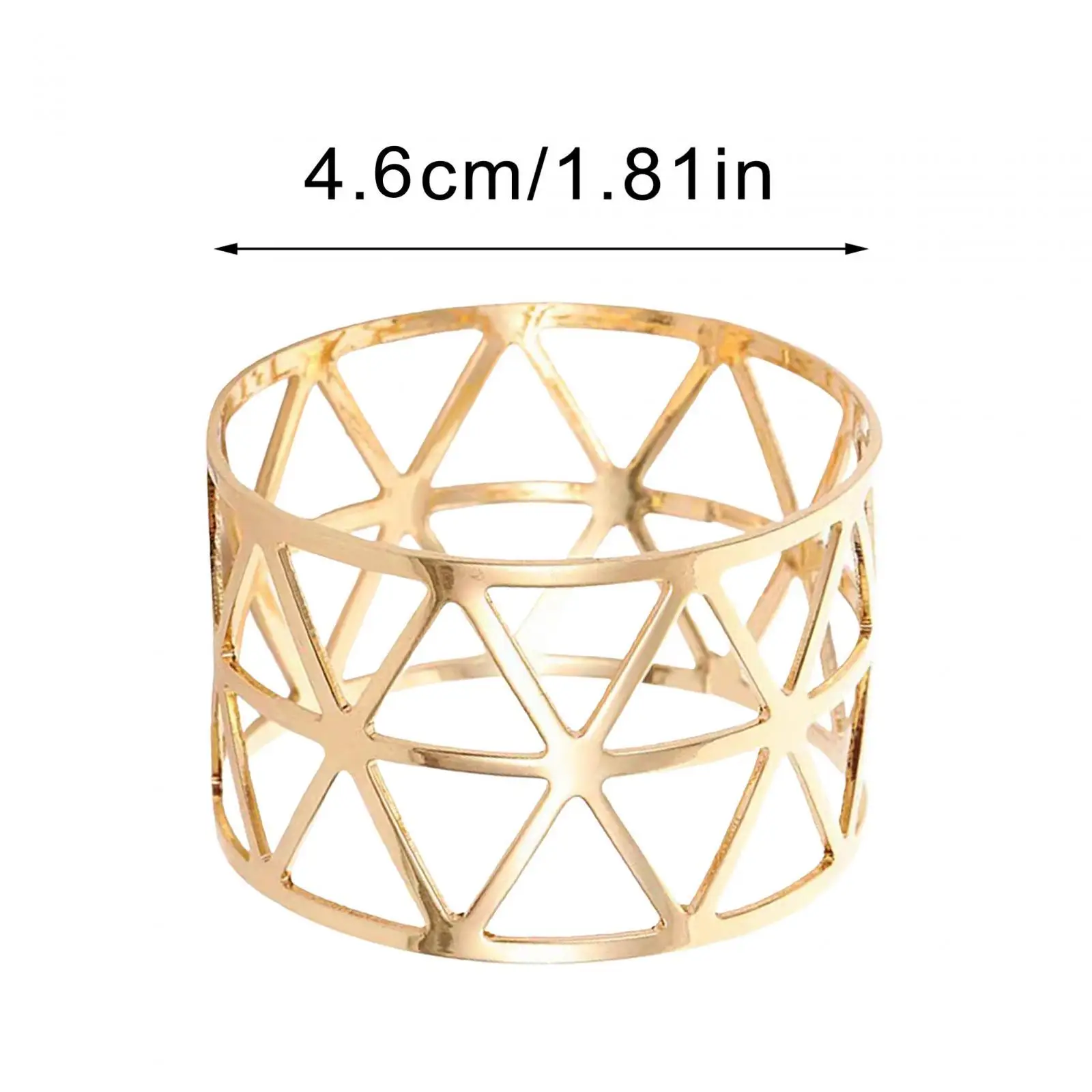 

6 Pieces Napkin Rings Light Luxury Napkin Buckles Holder Napkin Rings Buckle for Holiday Hotel Party Anniversary Dining Tables