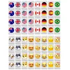 30mm Seaside Escape Board Game 64 Flags Mahjong Egg Waffle Party With The Same Animal Mahjong Match Board Games Party Games 6