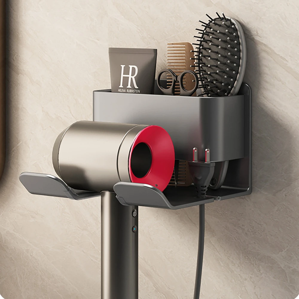 Hair Dryer Straightener Holder Storage Support Wall Dryer Hair