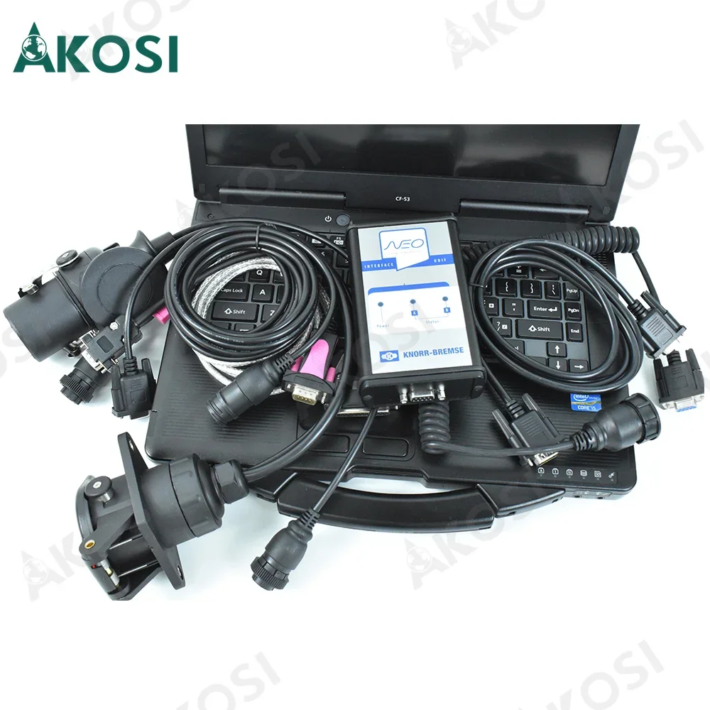 

2024 For KNORR Diagnostic Kit NEO UDIF Knorr Interface with software Truck trailer brake Diagnostic Tool