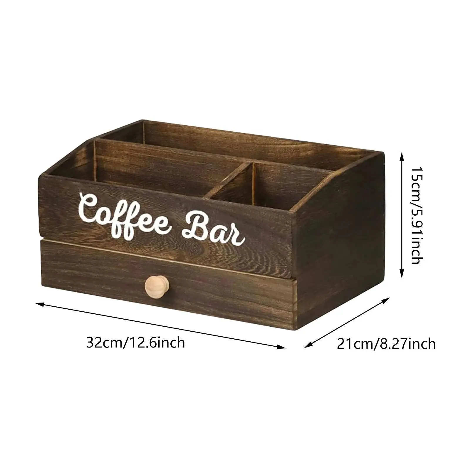 Coffee Station Organizer Portable Countertop Organizer for Cafe Office Home 6