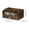 Coffee Station Organizer Portable Countertop Organizer for Cafe Office Home 6