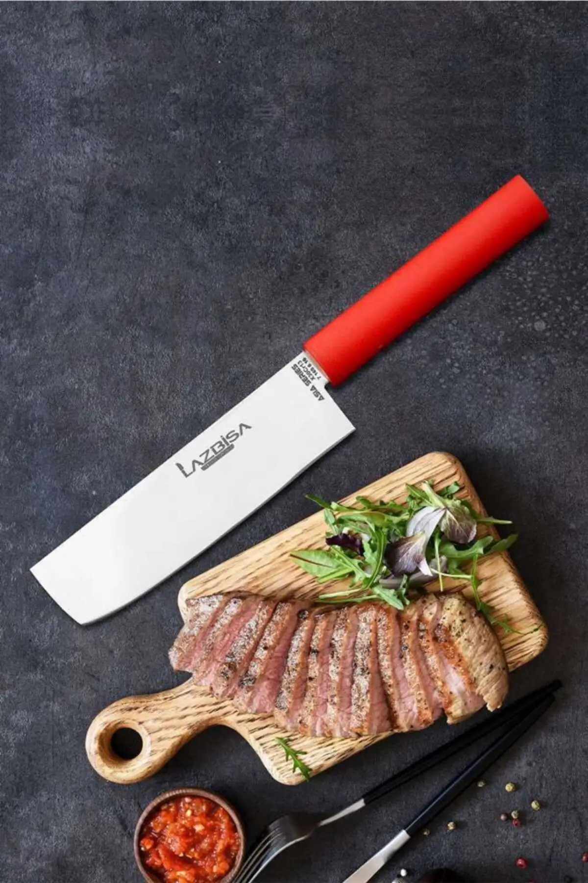 

Kitchen Knife Set Meat Bread Vegetable Asia Series Nakiri Chef Knife