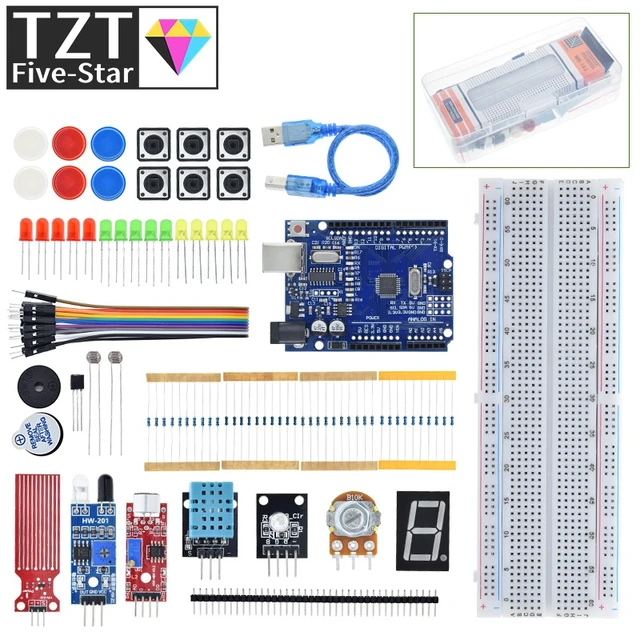 Arduino UNO R3 + Breadboard